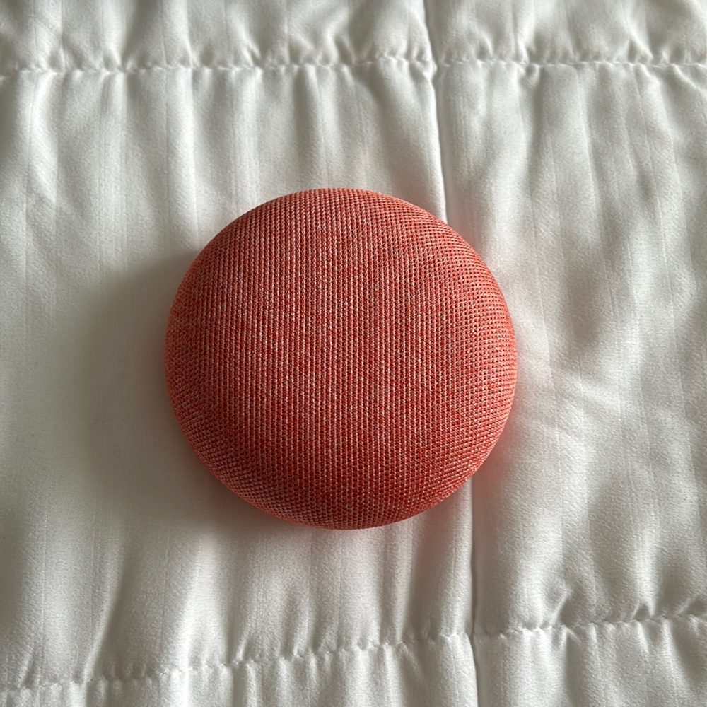 Pink google home mini
